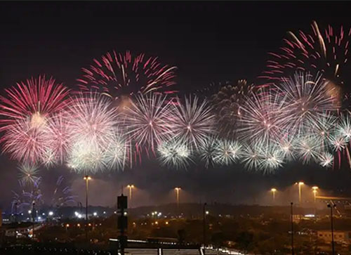 二连浩特市焰火晚会